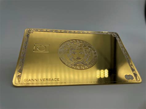 versace collection leather business card|Versace pre order card.